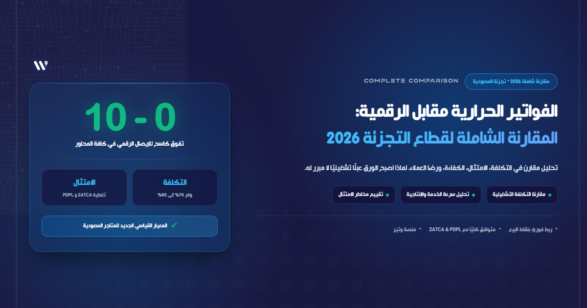 Thermal vs Digital Receipts: A Complete 2026 Comparison for Saudi Retail